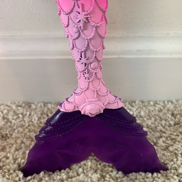 BARBIE PINK BALLERINA W/ TUTU & BARBIE PURPLE MERMAID DOLLS - Picture 8 of 9